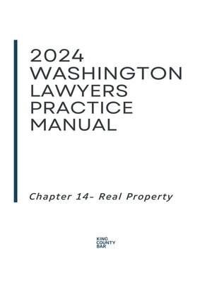 cover image of 2024-25 Washington Lawyers Practice Manual Chapter 14